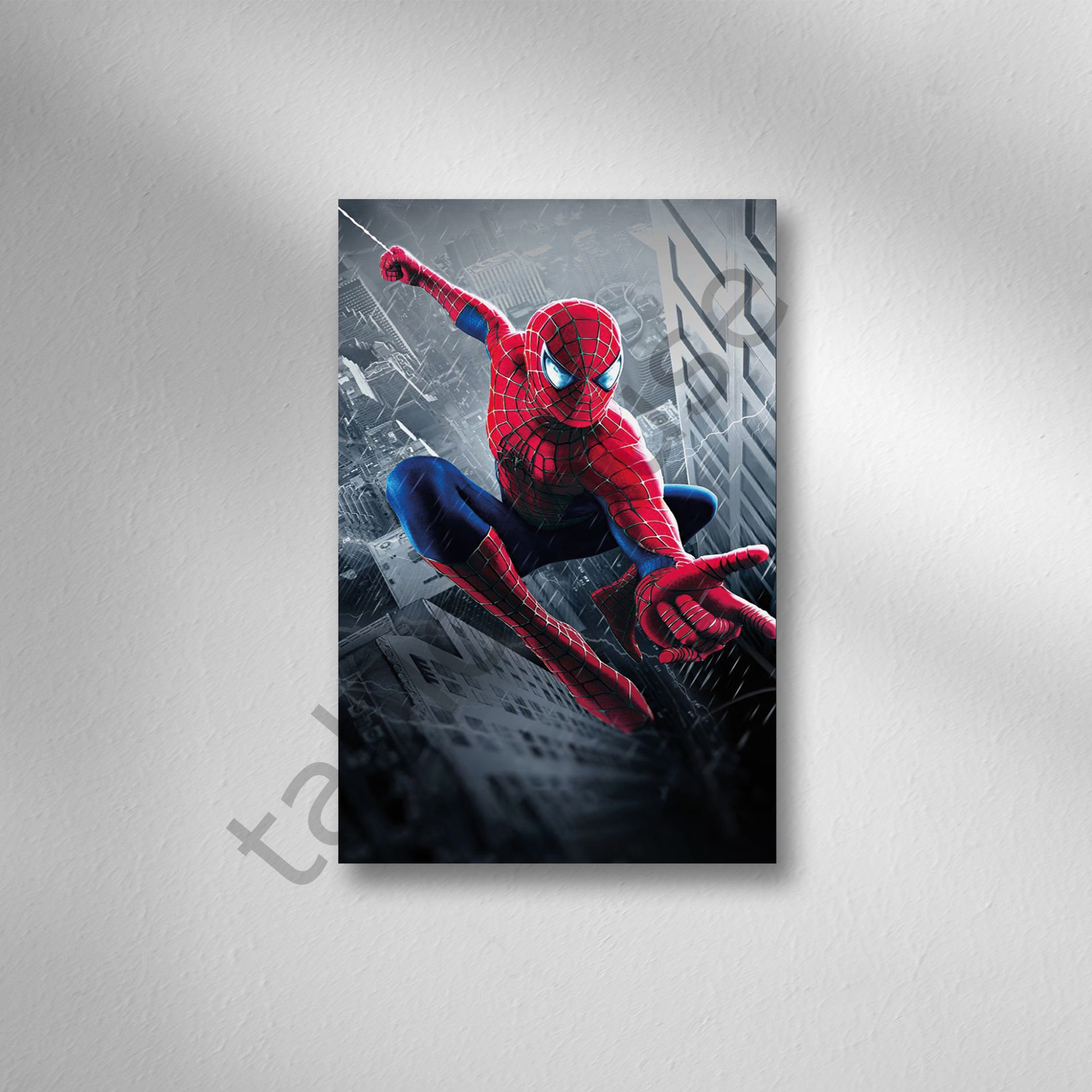 Spiderman Retro Ahşap Poster