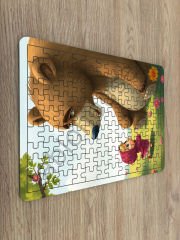 Maşa ile Koca Ayı Çocuk Ahşap Puzzle  mobilya
