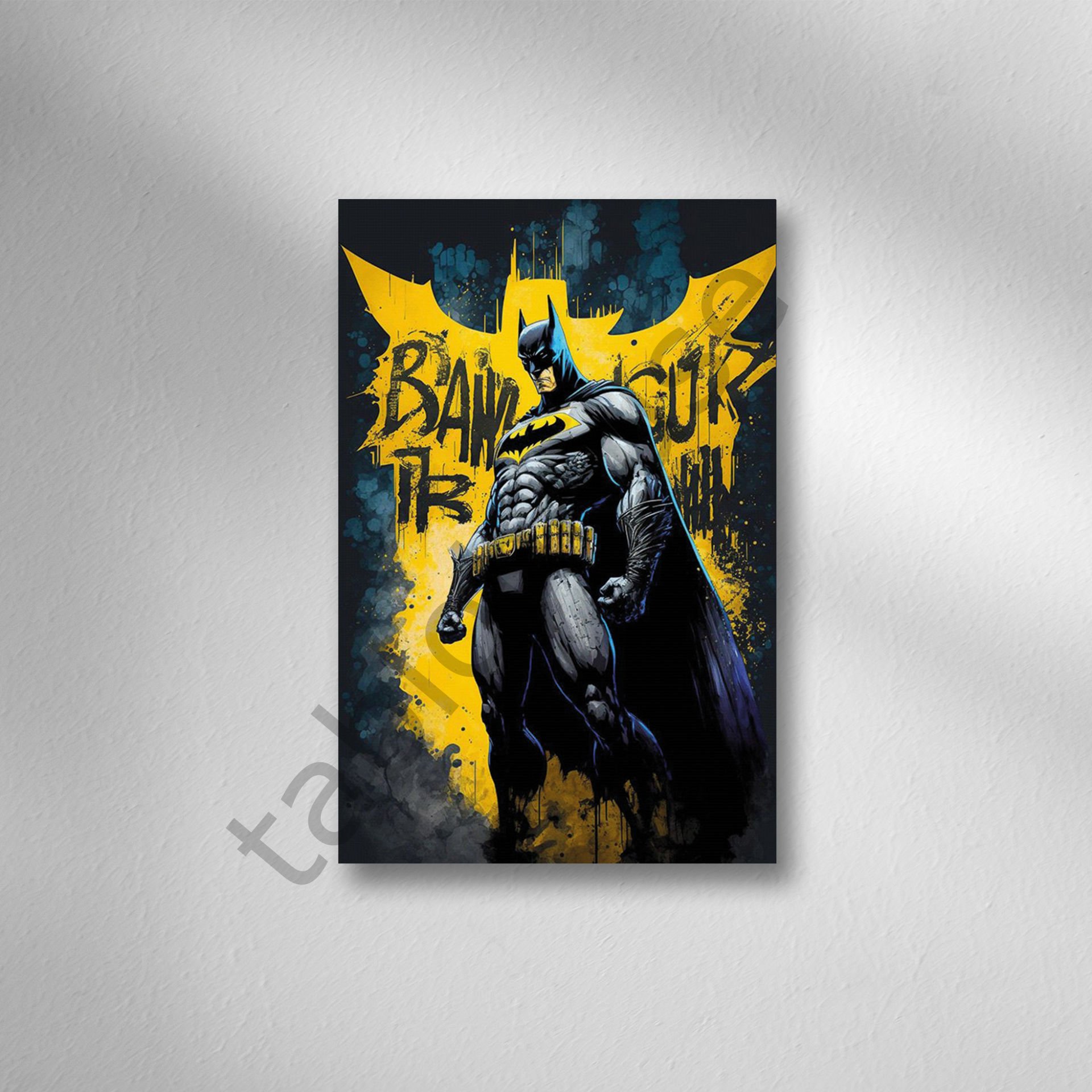 Batman Retro Ahşap Poster