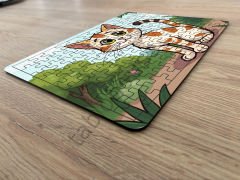 Kedi Çocuk Ahşap Puzzle  mobilya