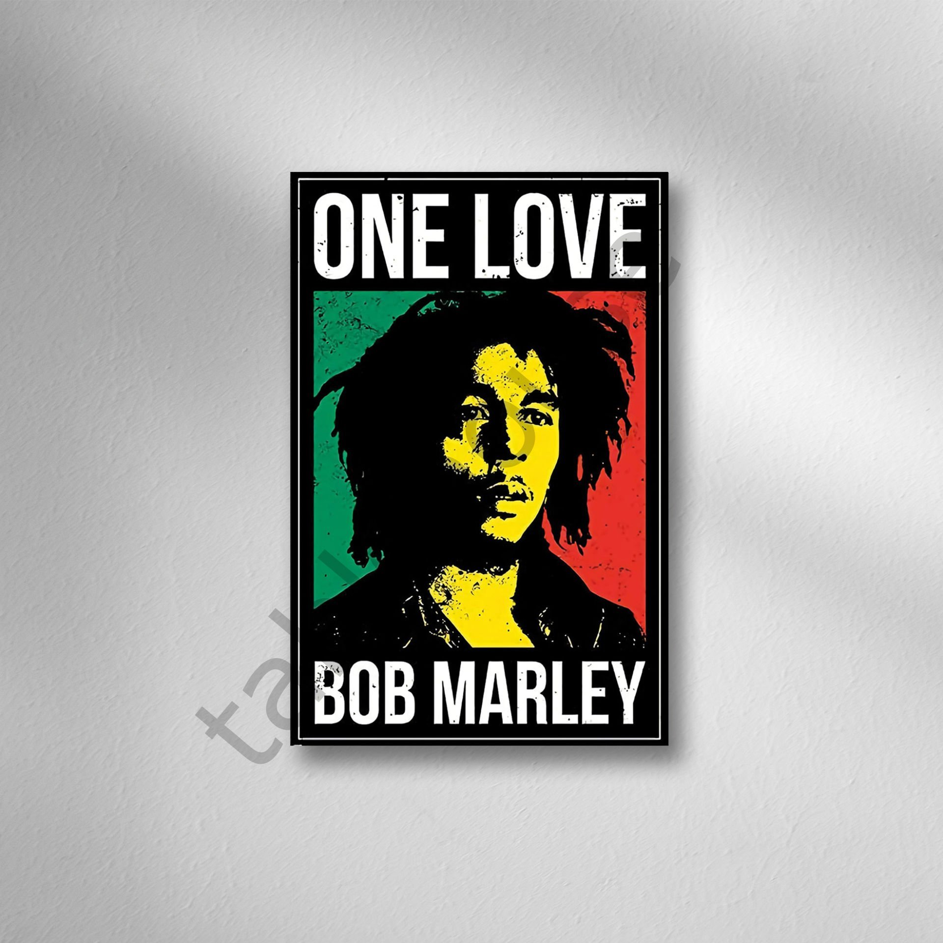 Bob Marley Retro  Ahşap Poster