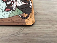 Kedi Köpek  Çocuk Ahşap Puzzle  mobilya
