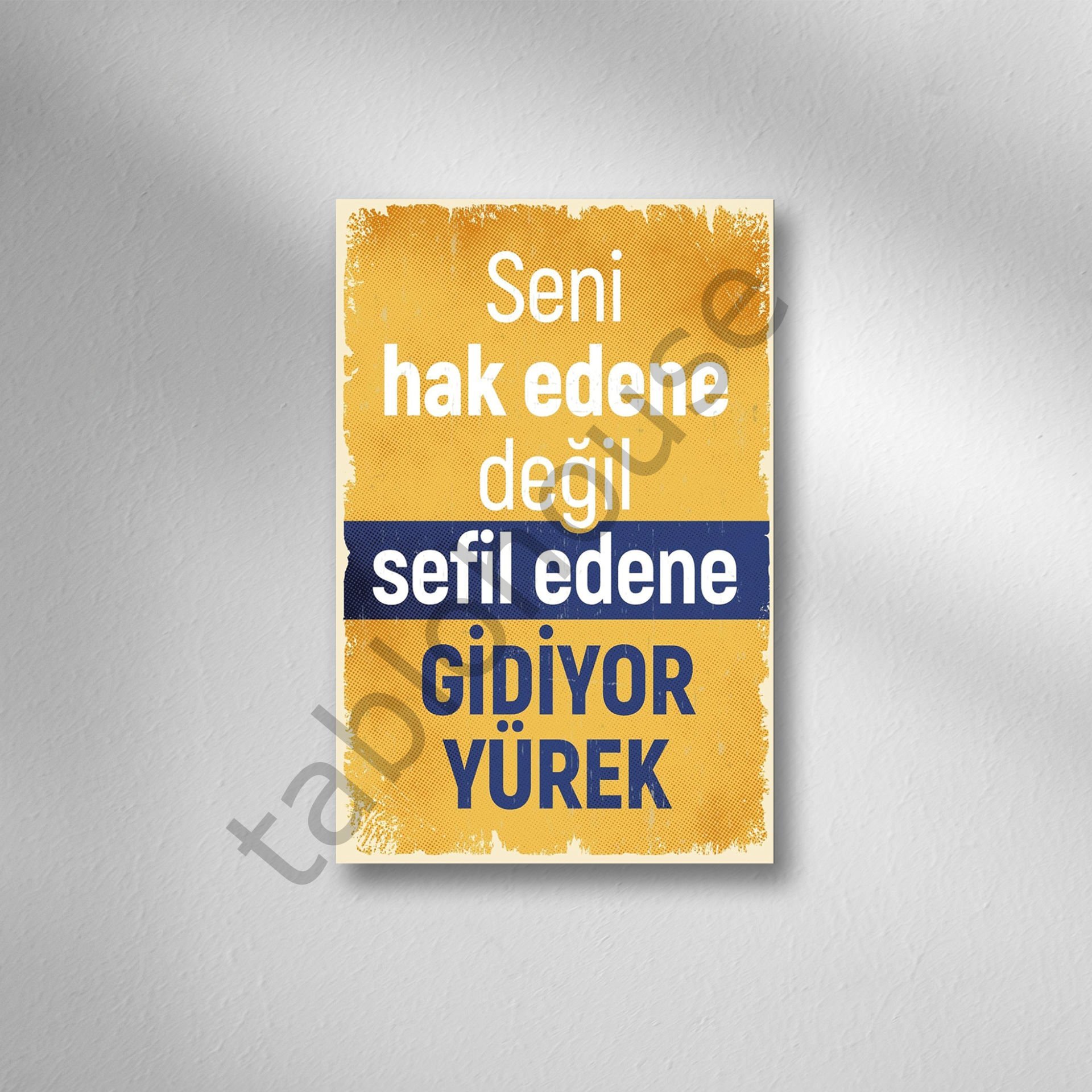 Retro  Ahşap Poster