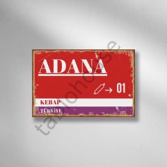 Sokak Tabelası Retro Ahşap poster