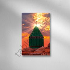 Konya Mevlana Camii Retro Ahşap Poster