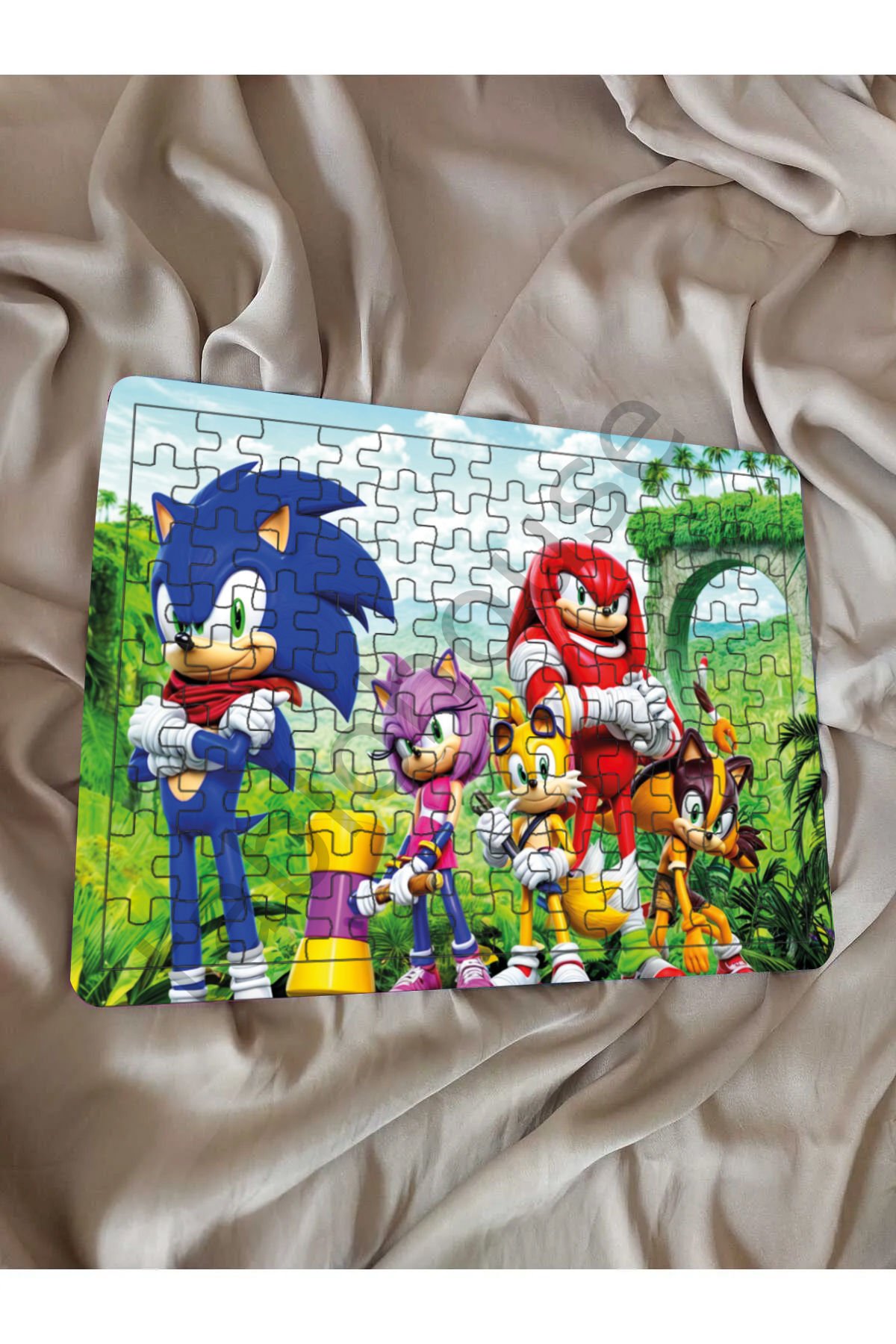 Kirpi Sonic Çocuk Ahşap Puzzle  mobilya