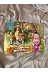 Maşa ile Koca Ayı Çocuk Ahşap Puzzle  mobilya
