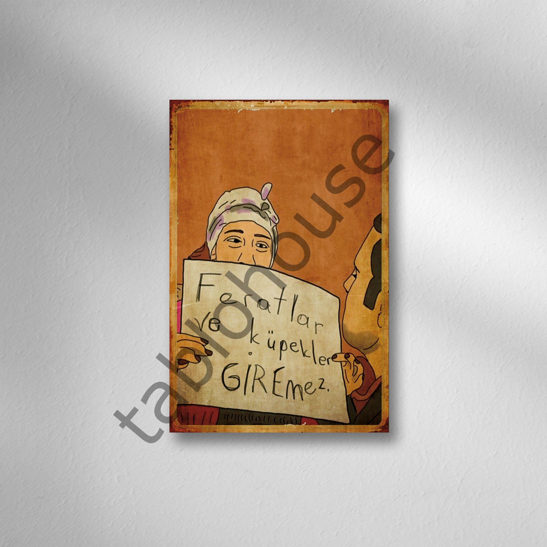 Mıckey Mouse Retro Ahşap Poster