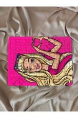 Barbie Çocuk Ahşap Puzzle  mobilya
