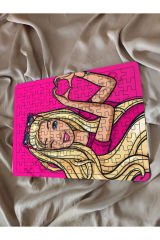 Barbie Çocuk Ahşap Puzzle  mobilya