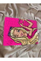 Barbie Çocuk Ahşap Puzzle  mobilya