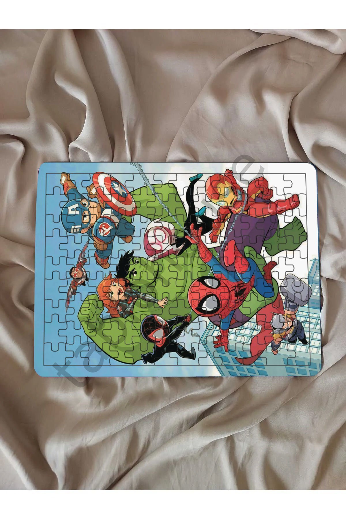 Spiderman Çocuk Ahşap Puzzle  mobilya