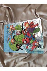 Spiderman Çocuk Ahşap Puzzle  mobilya