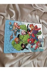 Spiderman Çocuk Ahşap Puzzle  mobilya