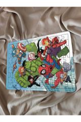 Spiderman Çocuk Ahşap Puzzle  mobilya