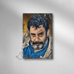 Ahmet Kaya Retro Ahşap poster