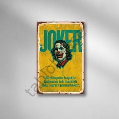Joker  Retro  Ahşap Poster