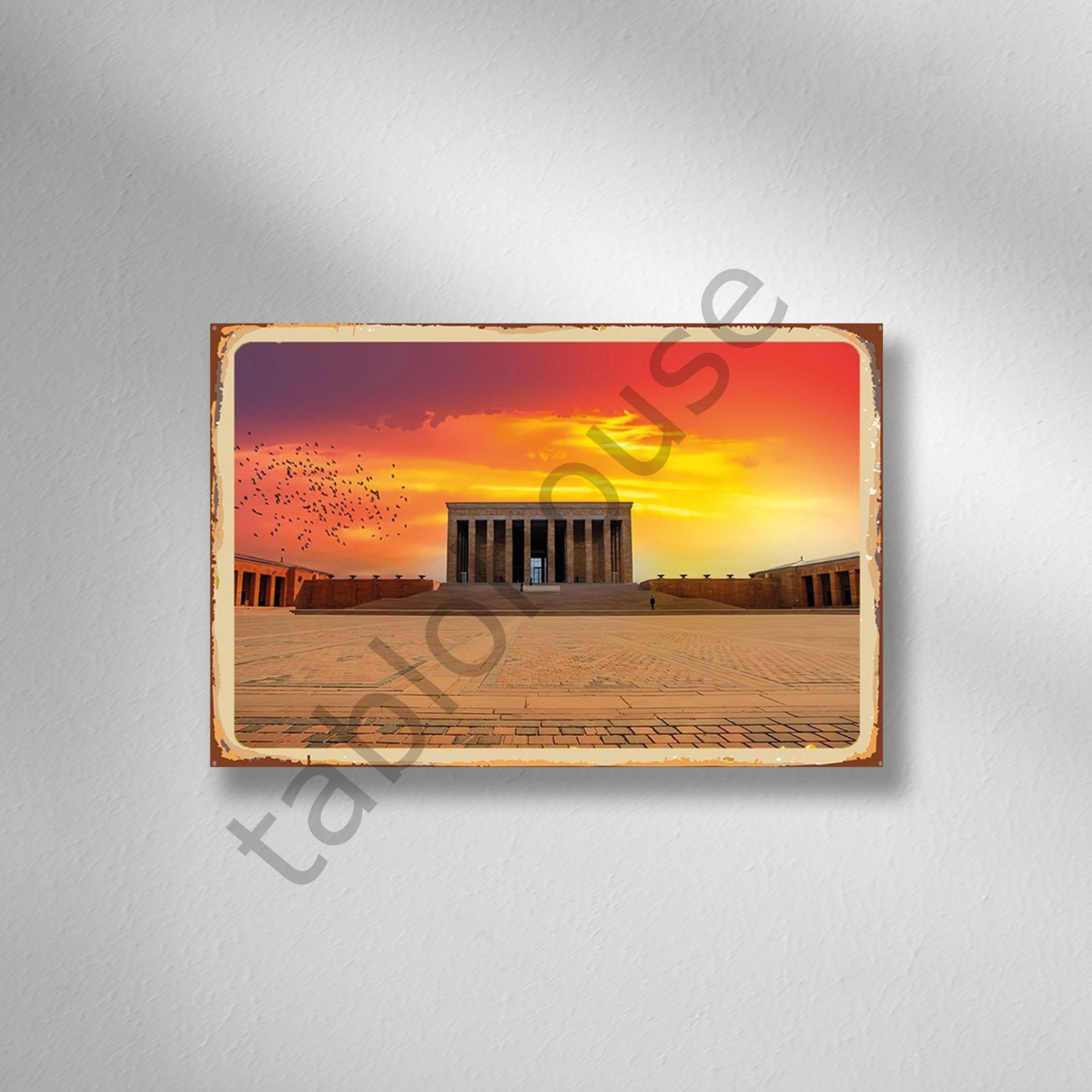 Anıtkabir Retro Ahşap Poster