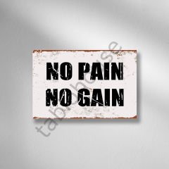 No Pain No Gain Retro Ahşap poster