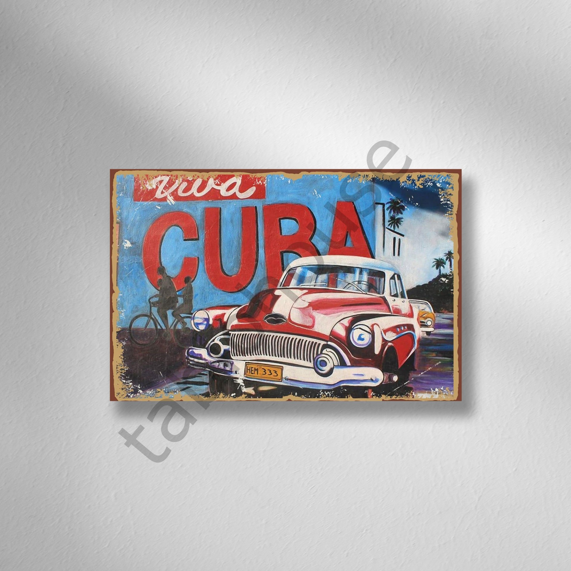 Retro Ahşap Poster