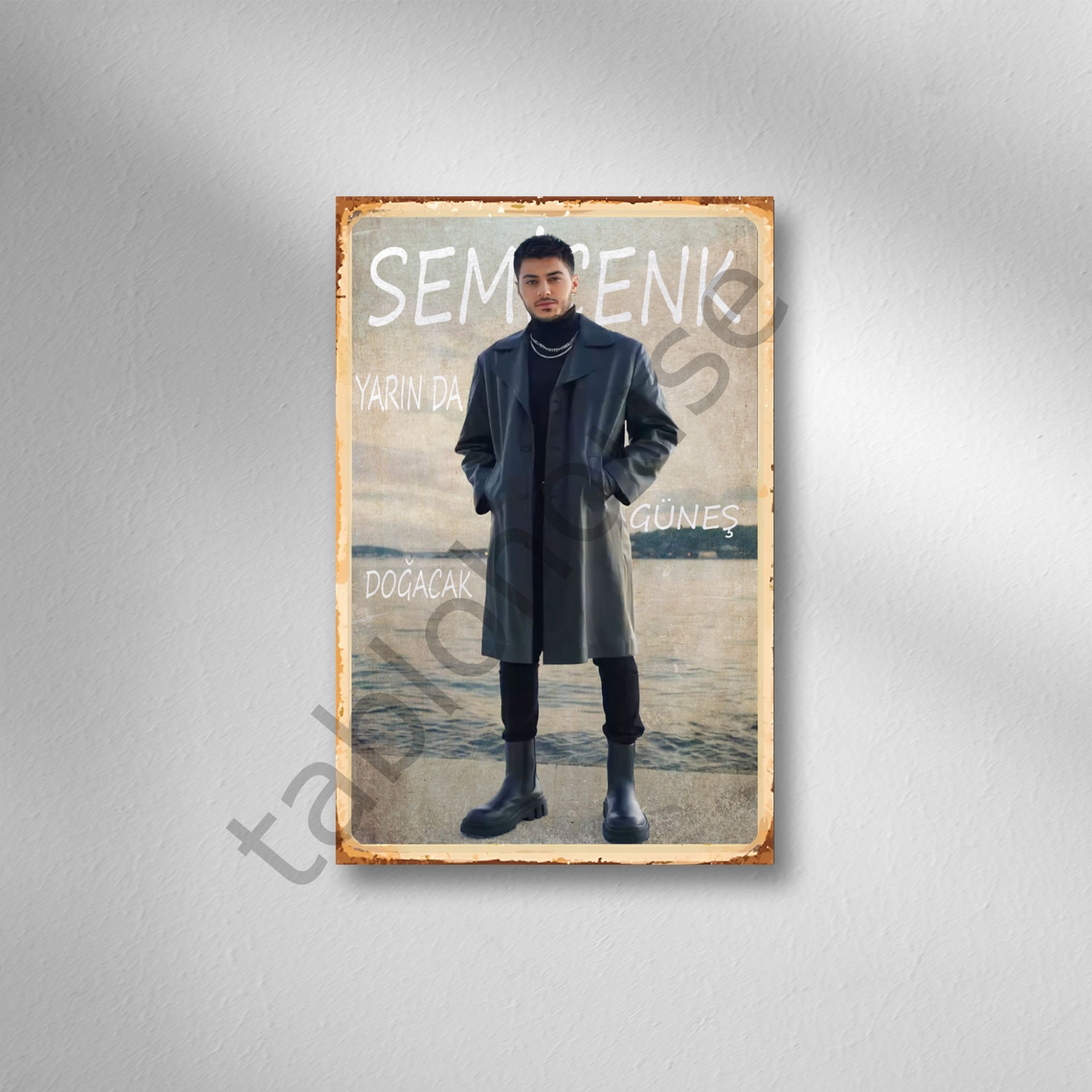 Semicenk Retro Ahşap poster