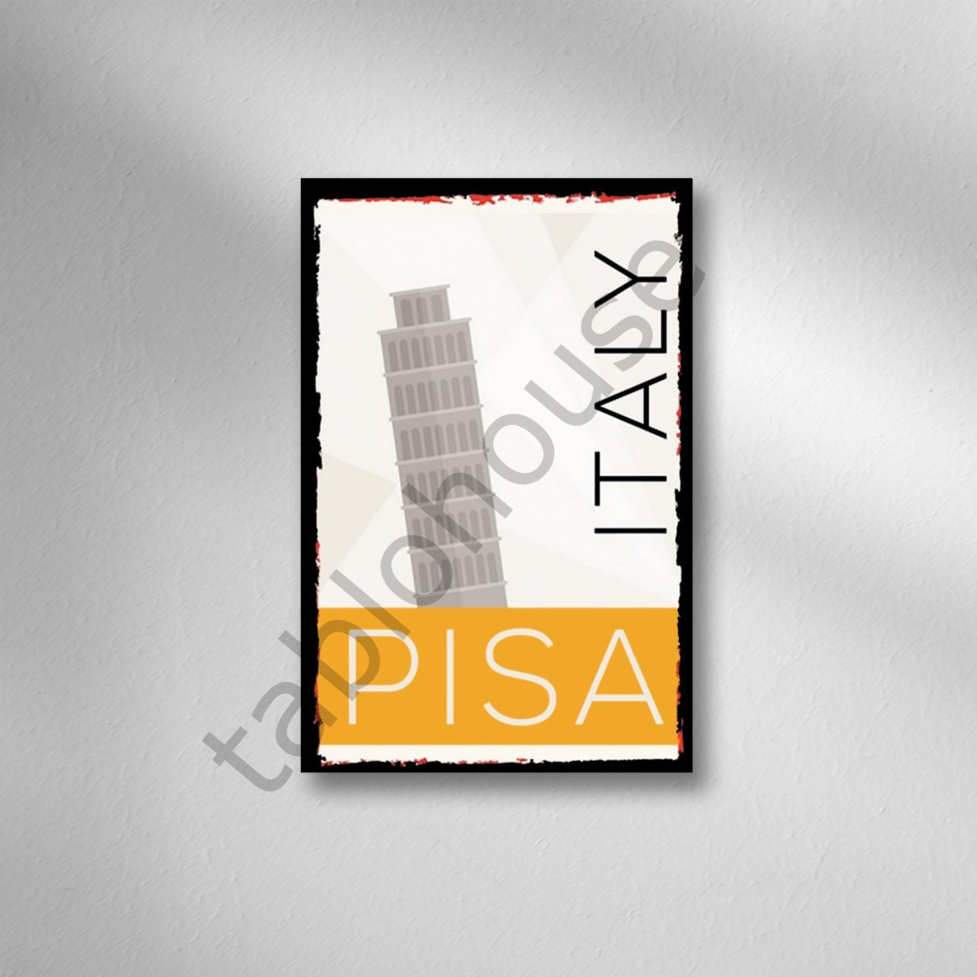 İtalya Retro  Ahşap Poster