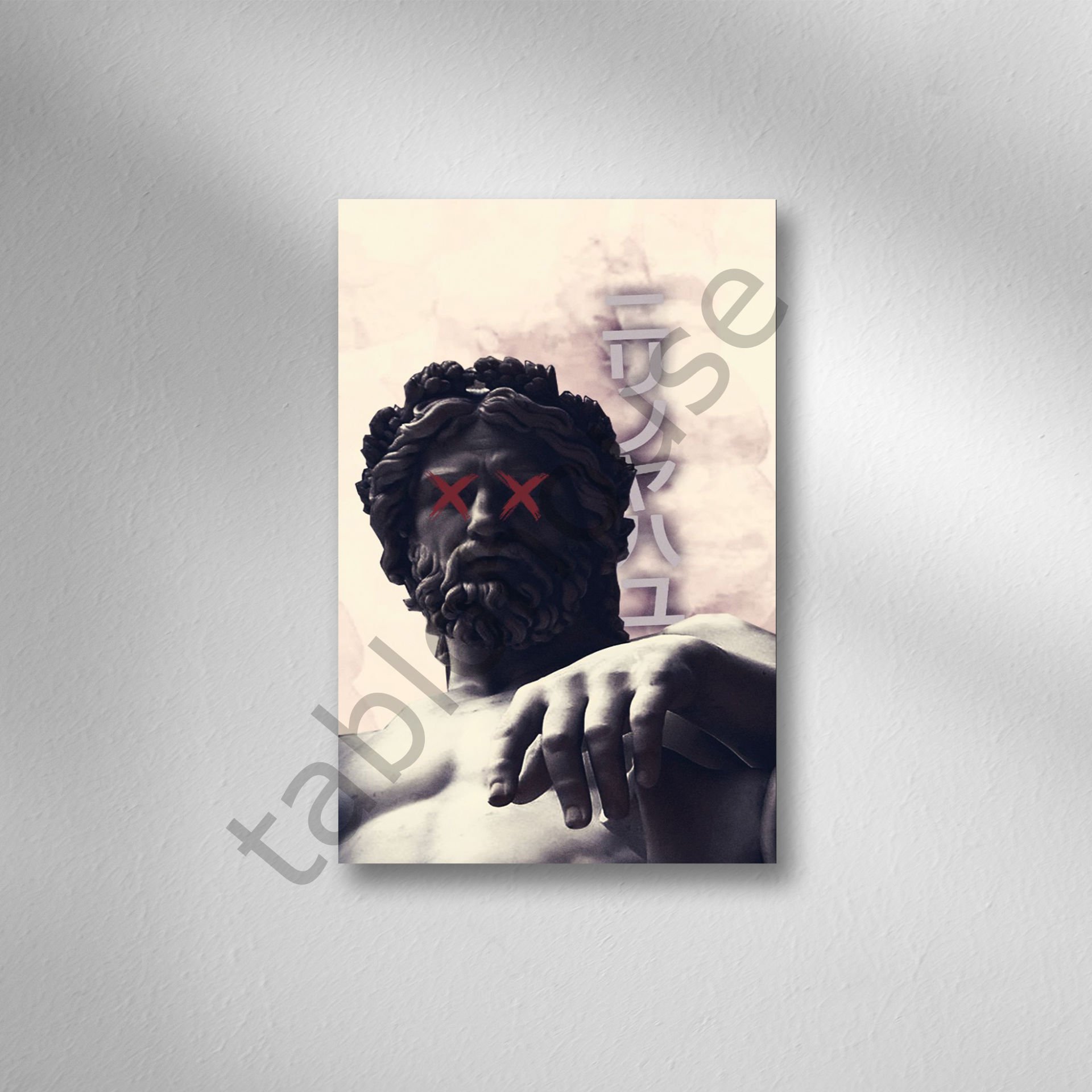 Zeus  Retro Ahşap Poster