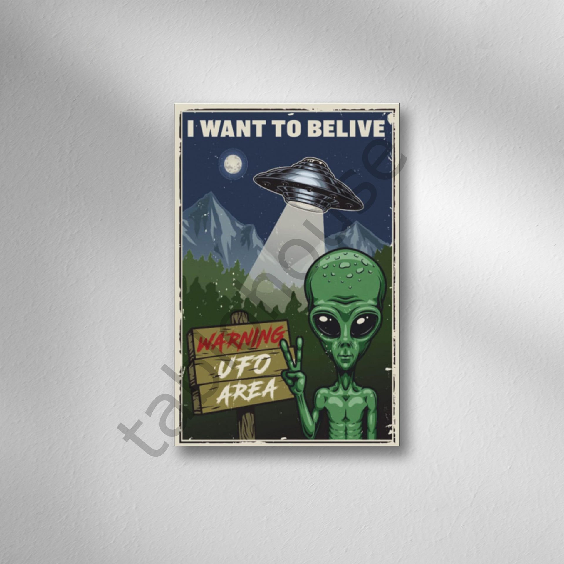 Retro  Ahşap Poster