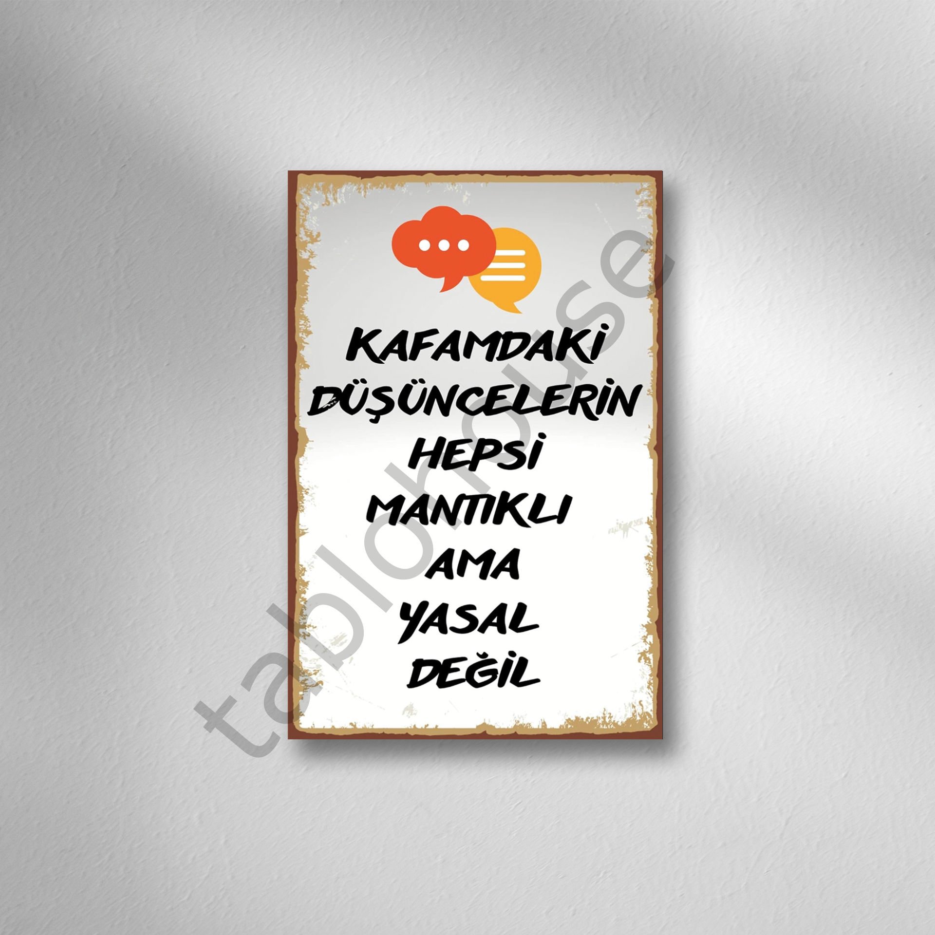 Retro  Ahşap Poster