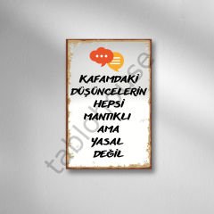 Retro  Ahşap Poster
