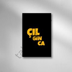 Çılgınca Retro Ahşap Poster