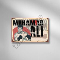 Muhammad Ali Retro Ahşap Poster