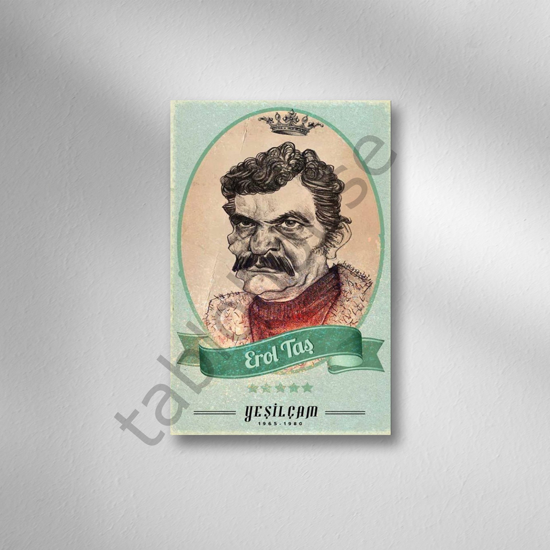 Erol Taş Retro Ahşap Poster