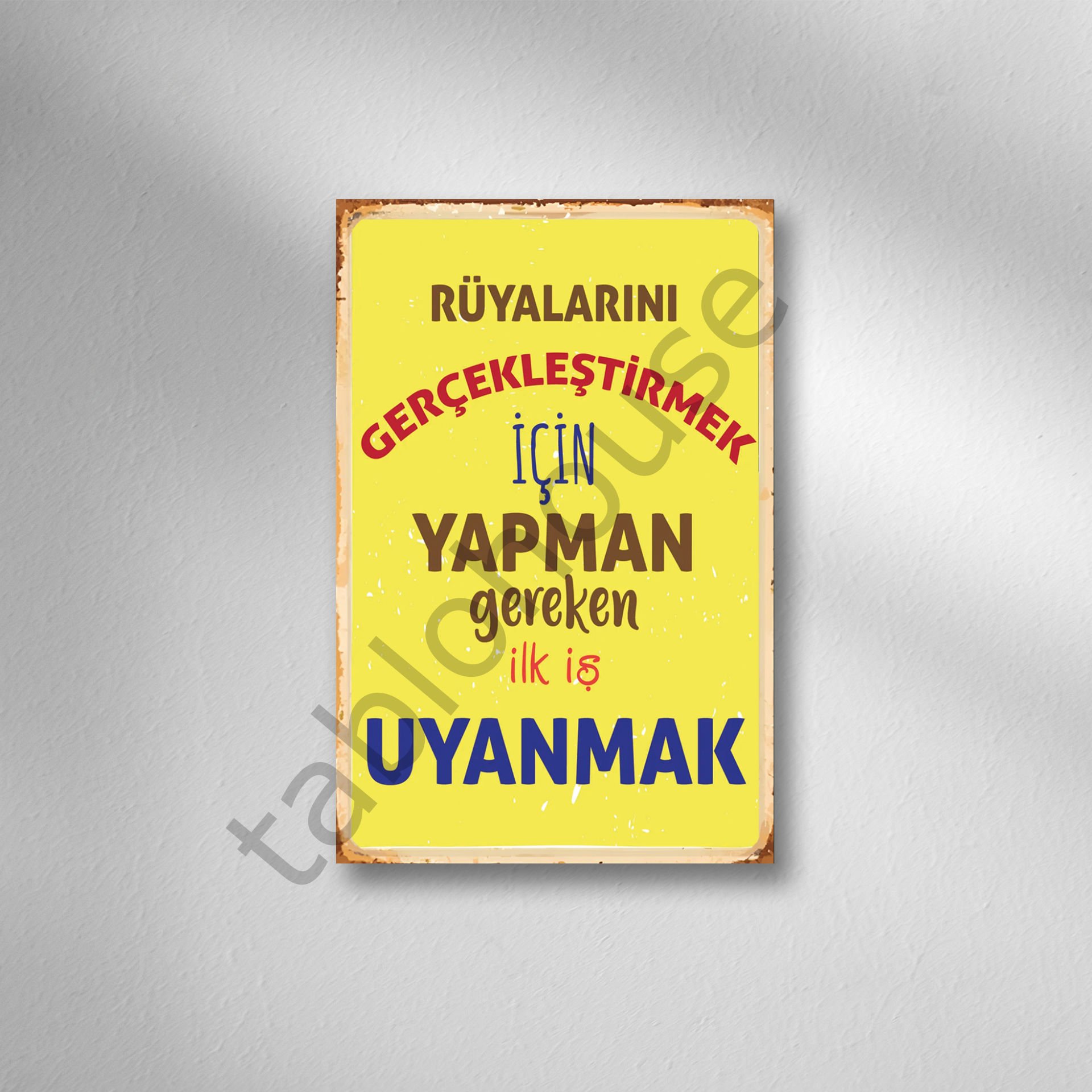 Retro  Ahşap Poster