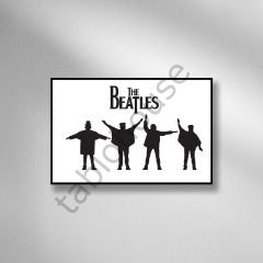 The Beatles Retro Ahşap Poster