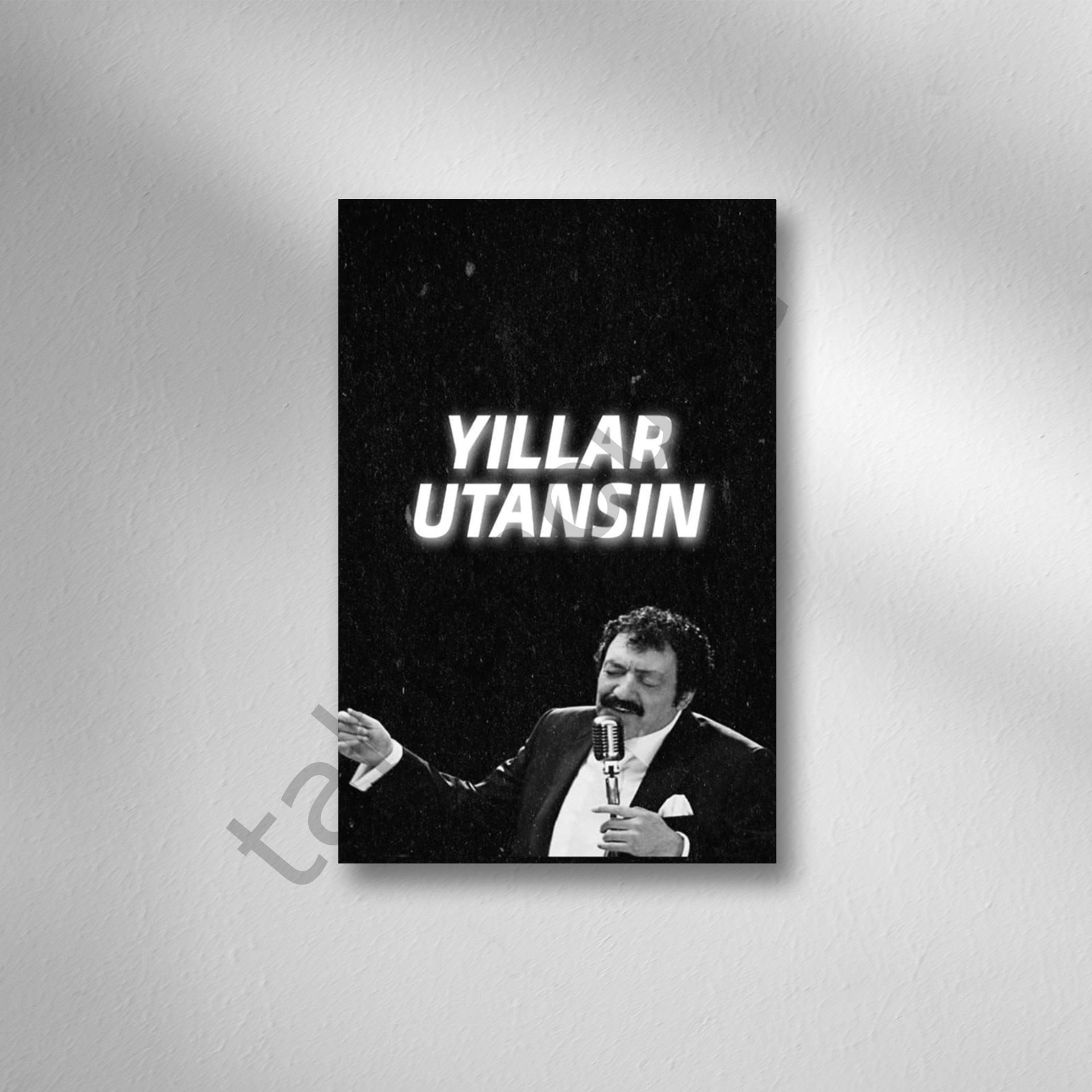 Yıllar Utansın Retro Ahşap Poster