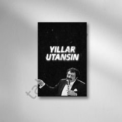 Yıllar Utansın Retro Ahşap Poster