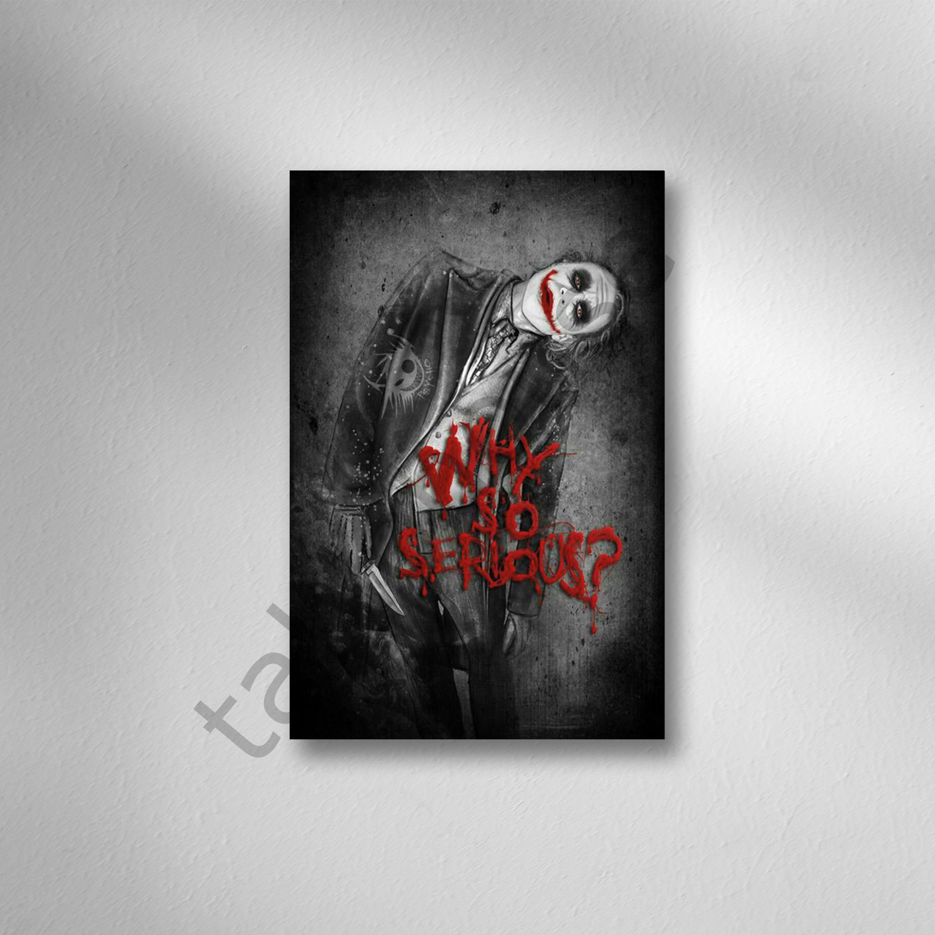 Joker Retro Ahşap Poster