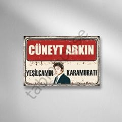 Yeşilçam ''Cüneyt Arkın'' Retro Ahşap Poster