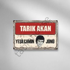 Yeşilçam ''Tarık Akan'' Retro Ahşap Poster