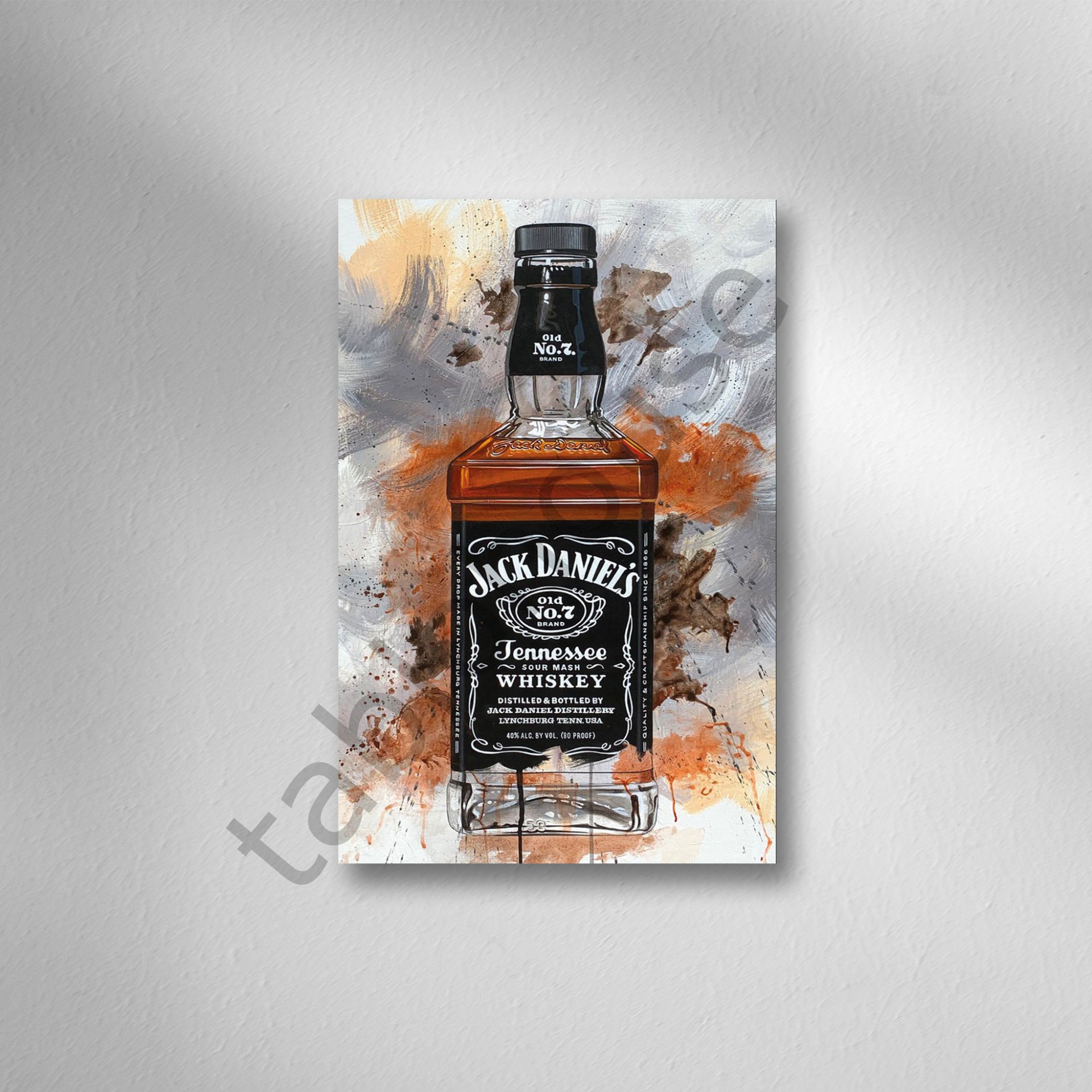 Jack Daniels Retro Ahşap Poster