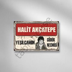 Yeşilçam ''Halit Akçatepe'' Retro Ahşap Poster