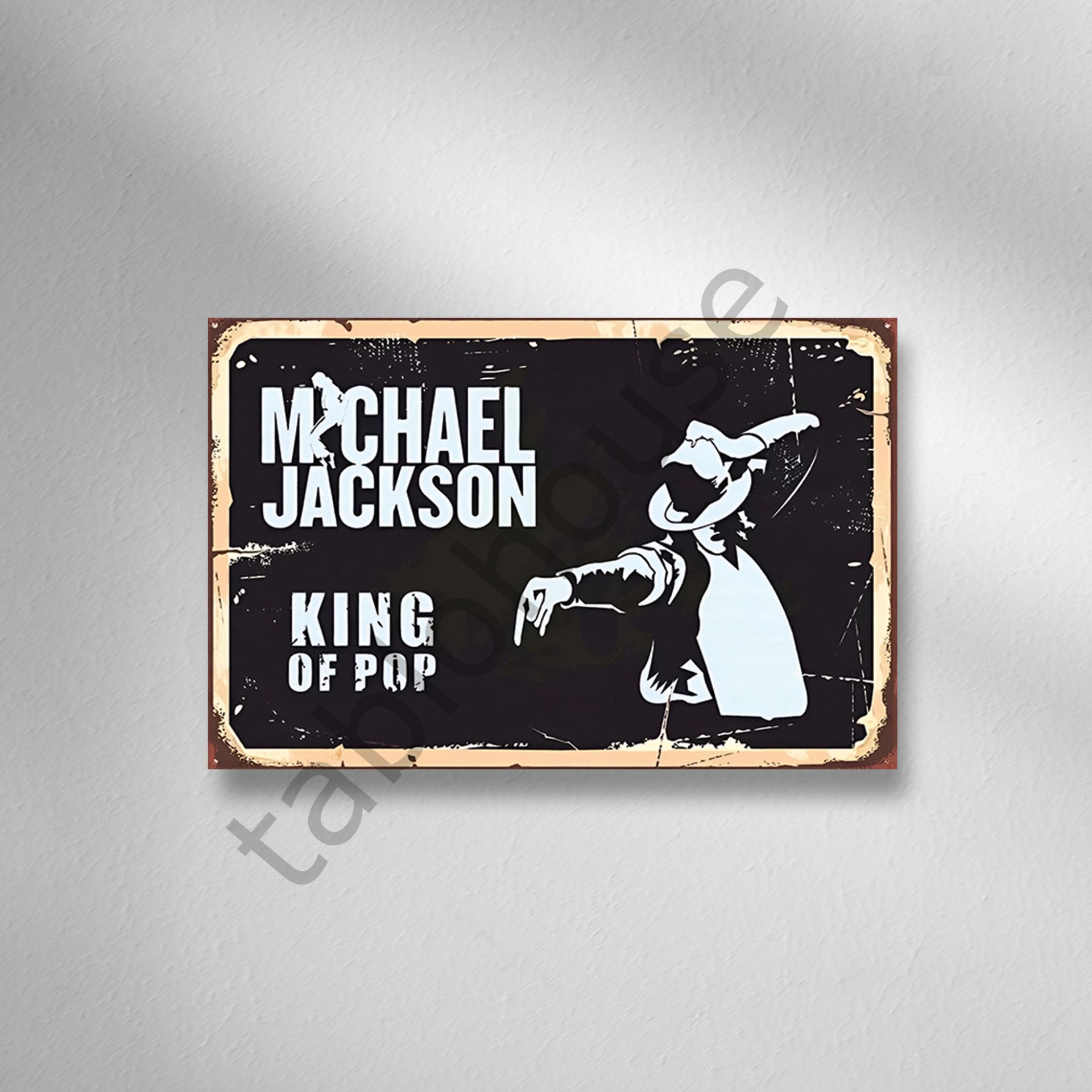 Mıchael Jackson Retro Ahşap Poster