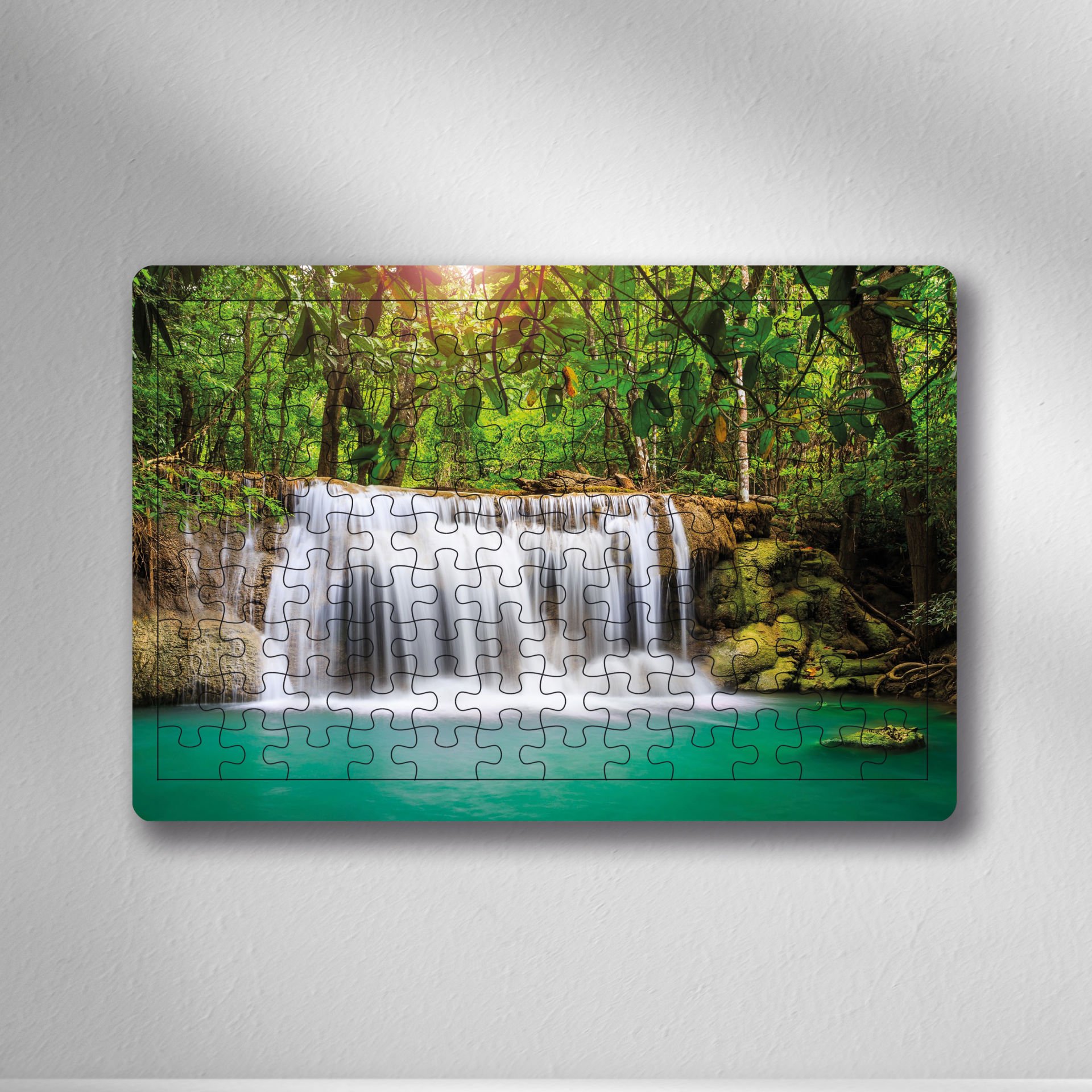 Şelale Doğa Manzara Puzzle - 25*35