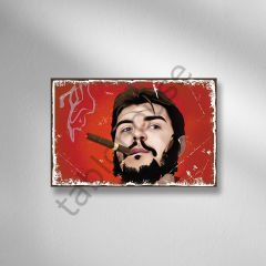 Che Guevara Retro Ahşap Poster