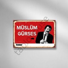Müslüm Gürses Retro Ahşap Poster