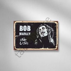 Bob Marley Retro Ahşap Poster