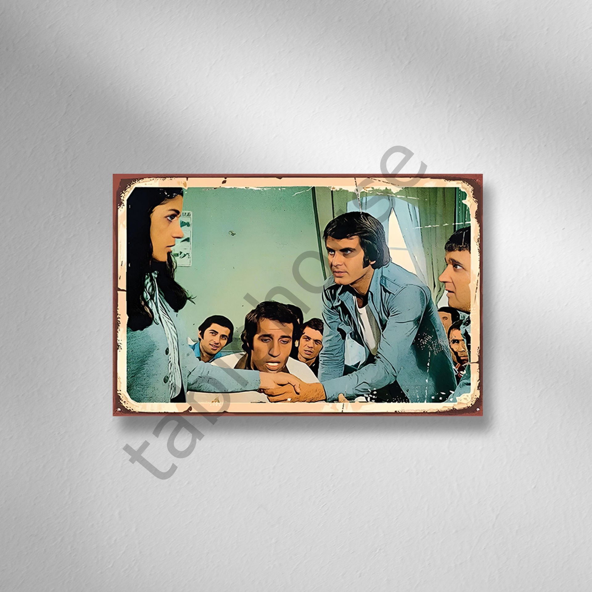 Yeşilçam Retro Ahşap Poster