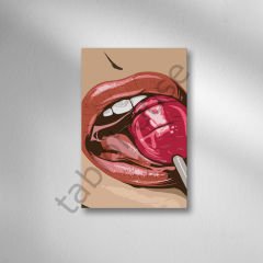 Lolipop Retro Ahşap Poster