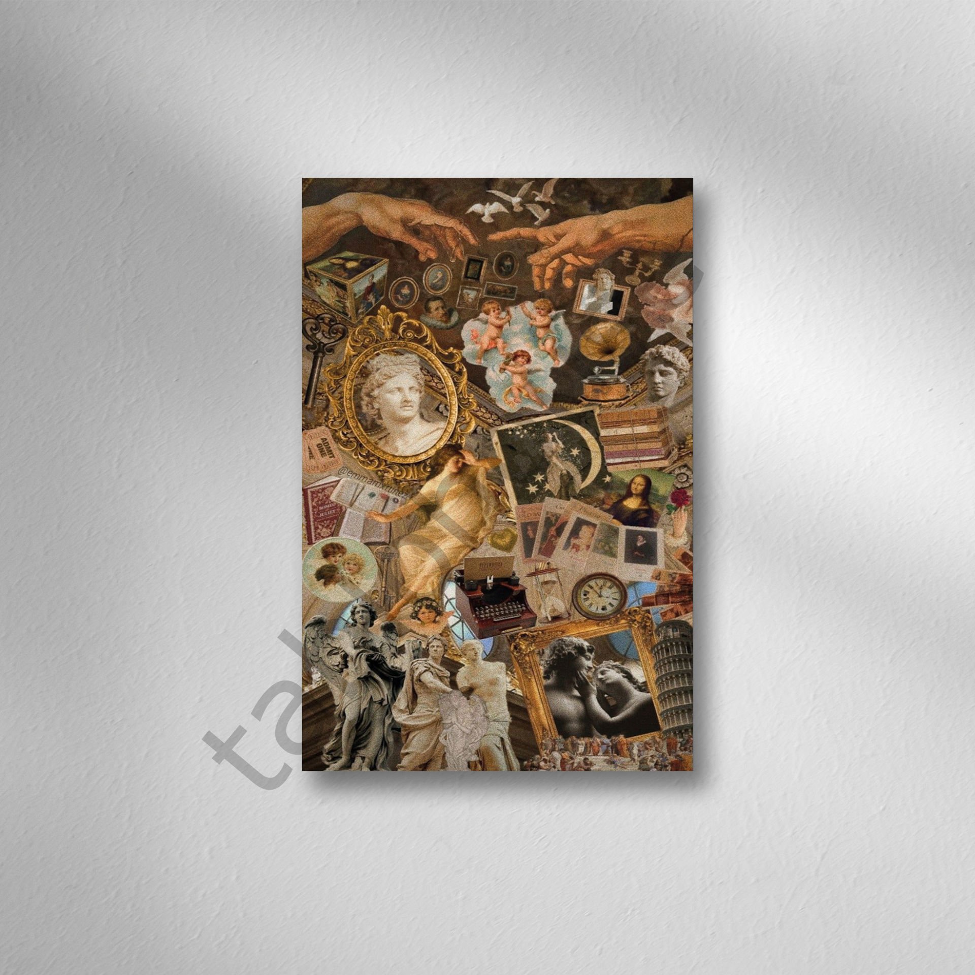 Sanatsal Retro Ahşap Poster
